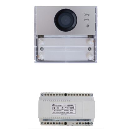 Immagine di KIT BASE IMPIANTO COMPOSTO DA UN POSTO ESTERNO VIDEO SERIE ALBA ED ALIMENTATORE 2221MQ FARFISA