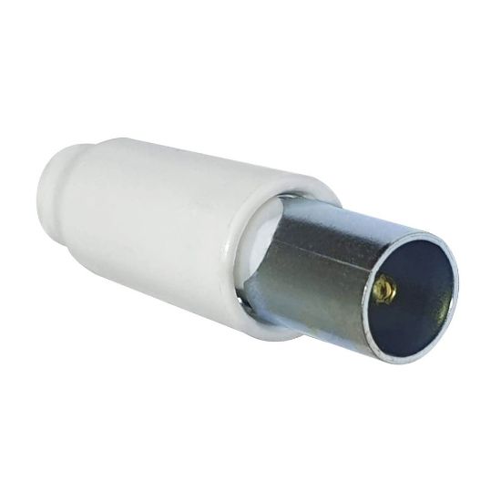 Immagine di SPINA TV COAX 75 OHM Ø 9,5 MM 2 PEZZI F.A.E.G