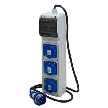 Immagine di QUADRO MOBILE 3 PRESE 220V 16A IP65 ROSI MATERIALE ELETTRICO