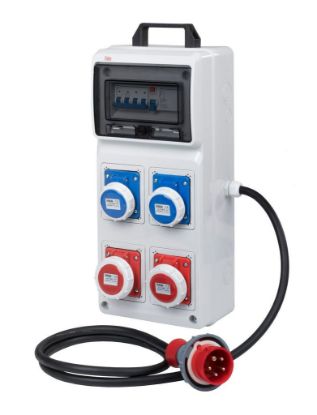 Immagine di QUADRO MOBILE 2 PRESE 220V + 2 PRESE 380V 16A IP55 ROSI MATERIALE ELETTRICO