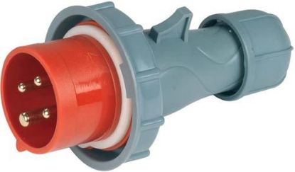 Immagine di SPINA INDUSTRIALE MOBILE 3 POLI+TERRA 380V 16A IP67 ROSI