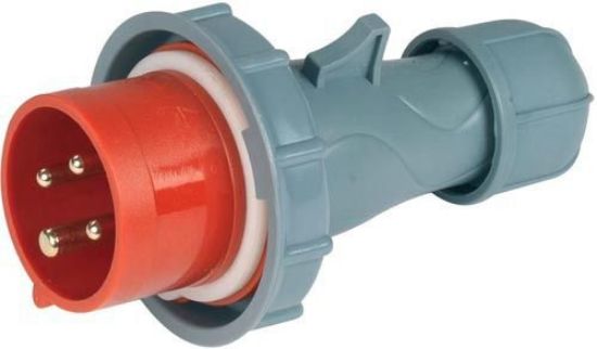 Immagine di SPINA INDUSTRIALE MOBILE 3 POLI+TERRA 380V 16A IP67 ROSI