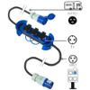 Immagine di MULTIPRESA CARAVAN APPENDIBILE IP44 3 PRESE SIEMENS CON CAVO 3 METRI 3G2.5 CON 1 SPINA E 1 PRESA CEE ELECTRALINE (S