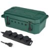 Immagine di SCATOLA STAGNA IP54 CON MULTIPRESA IP44 CON CAVO 3X1.5 4 PRESE CON CAVO DA 5 METRI ELECTRALINE