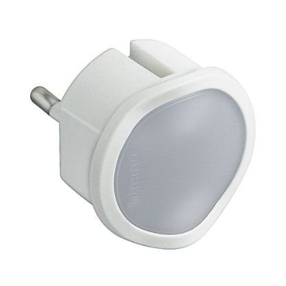 Immagine di ADATTATORE SCHUKO CON LUCE EMERGENZA BIANCA SERIE SMART BTICINO