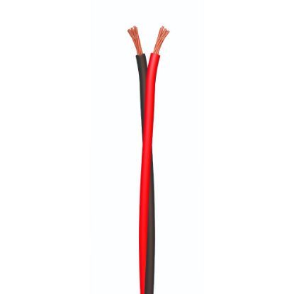 Immagine di CAVO PIATTINA HI-FI ROSSO/NERO 2x1,5 MM ROTOLO 10 MT