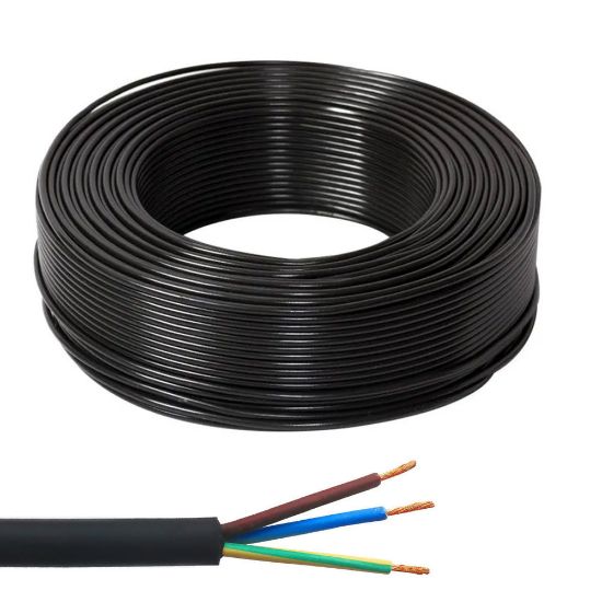 Immagine di CAVO GOMMATO NERO H 07RN Ø 3x1,5 MM ROTOLO 100 MT