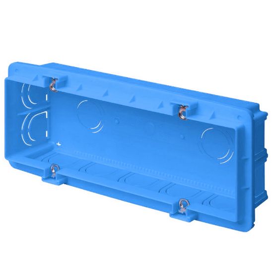 Immagine di SCATOLA PORTAFRUTTI DA INCASSO 6/7 POSTI CAPIENZA ELEVATA BLU
