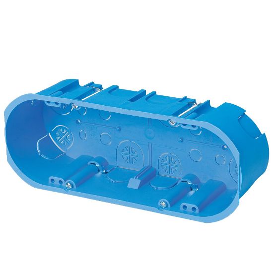 Immagine di SCATOLA PORTAFRUTTI PER CARTONGESSO 6 APPARECCHI