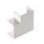 Immagine di ANGOLO PIANO PER CANALE DIMENSIONI 40X40MM BIANCO CONFEZIONE 2 PZ ELETTROCANALI