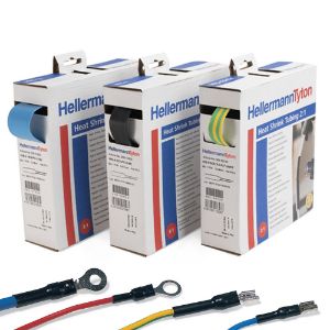 Immagine di GUAINA TERMORESTRINGENTE 2:1 MB 12,7/6,4 NERO ROTOLO 5 MT HELLERMANNTYTON