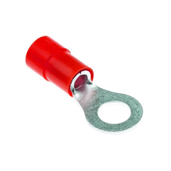 Immagine di TERMINALE A OCCHIELLO ROSSO 6.5 MM BLISTER 10 PZ ELECTRALINE