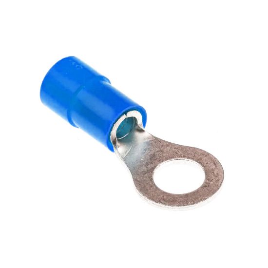 Immagine di TERMINALE A OCCHIELLO BLU 6.5 MM BLISTER 10 PZ ELECTRALINE