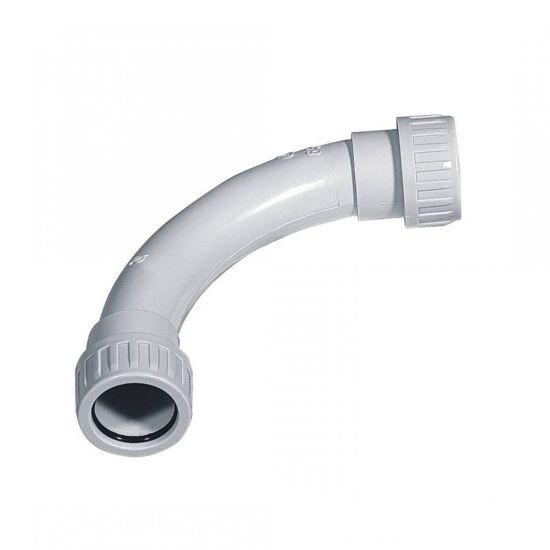 Immagine di CURVA PER TUBO PASSACAVI GRIGIA IP65 Ø 16 MM BLISTER 5 PZ