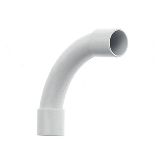 Immagine di CURVA PER TUBO PASSACAVI GRIGIA Ø 16 MM CONFEZIONE 100 PZ
