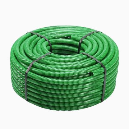 Immagine di TUBO CORRUGATO VERDE SINGOLA PARETE Ø 20 MM ROTOLO 100 MT