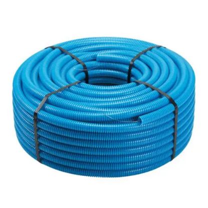 Immagine di TUBO CORRUGATO BLU SINGOLA PARETE Ø 25 MM ROTOLO 50 MT