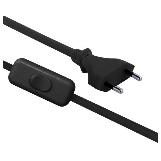 Immagine di PROLUNGA CON INTERRUTTORE 2,5A MT1.5 NERO ELECTRALINE