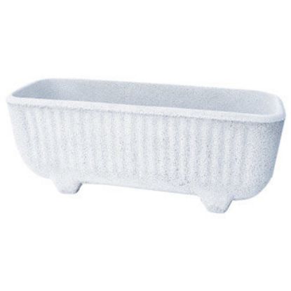 Immagine di FIORIERA A CASSETTA IN CEMENTO BIANCO 81X31X33 CM