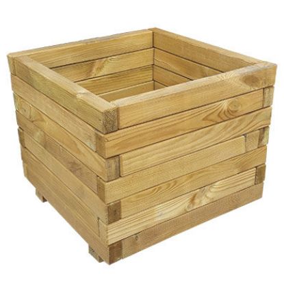 Immagine di FIORIERA IN LEGNO AUTOCLAVATO H34-L40-P40 CM