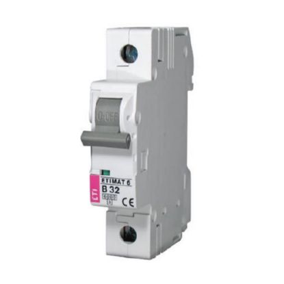 Immagine di INTERRUTTORE MAGNETOTERMICO 2 POLI C16 6,0 KA 1 MODULO DIN ETIMAT