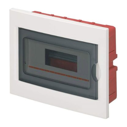 Immagine di CENTRALINO INCASSO BIANCO PORTELLO FUME 12 MODULI ELETTROCANALI