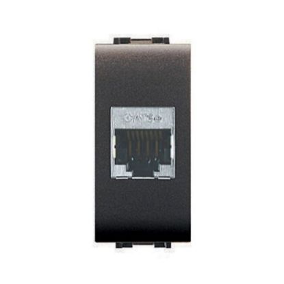 Immagine di PRESA RJ45 MYLIFE CAT.6 UTP NERA ELETTROCANALI