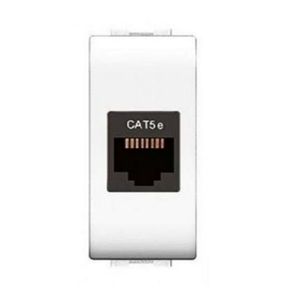 Immagine di PRESA RJ45 MYLIFE CAT.5E UTP BIANCA ELETTROCANALI