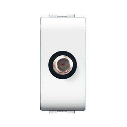 Immagine di PRESA COASSIALE TV/SAT PASSANTE MYLIFE F 4 DB BIANCA ELETTROCANALI