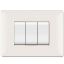 Immagine di PLACCA MYLIFE Q 3 MODULI BIANCO ELETTROCANALI
