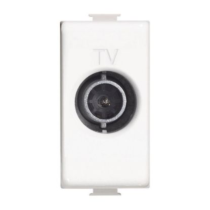 Immagine di PRESA TV TERMINALE 10 DB 1 MODULO BIANCO SERIE MATIX
