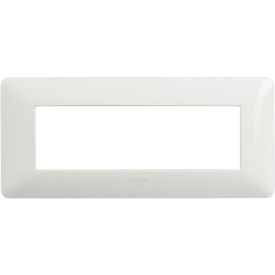 Immagine di PLACCA 6 POSTI BIANCO SERIE MATIX