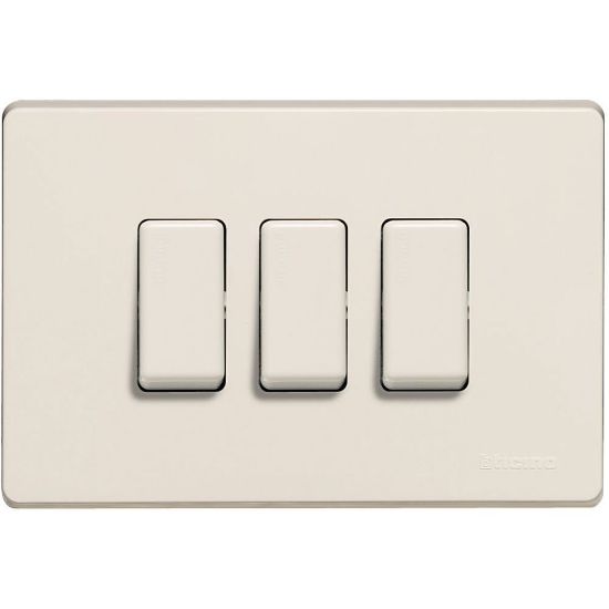 Immagine di PLACCA 3 POSTI RESINA SERIE MAGIC