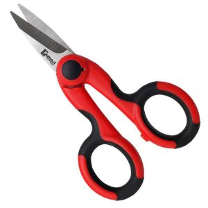 Immagine di FORBICE PER ELETTRICISTA COLORE ROSSO/NERO LAMA DENTATA FUMASI