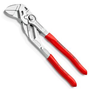 Immagine di PINZA CHIAVE MM 180 CROMATA MANICO RIVESTITO KNIPEX