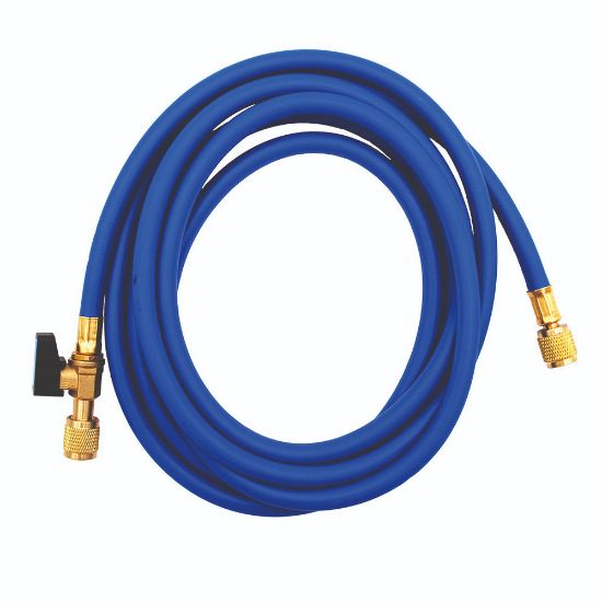 Immagine di TUBO FLEX PER GAS R410A CON RUBINETTO LUNGHEZZA 1500 MM BLU WIGAM