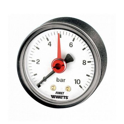 Immagine di MANOMETRO ATTACCO POSTERIORE SCALA 0-10 BAR Ø 50 MM ATTACCO 1/4"M