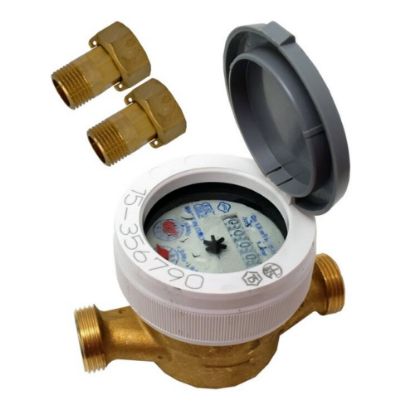 Immagine di CONTATORE A QUADRANTE BAGNATO Ø 1 1/2" OMOLOGATO MID MI001 R80H GIOANOLA