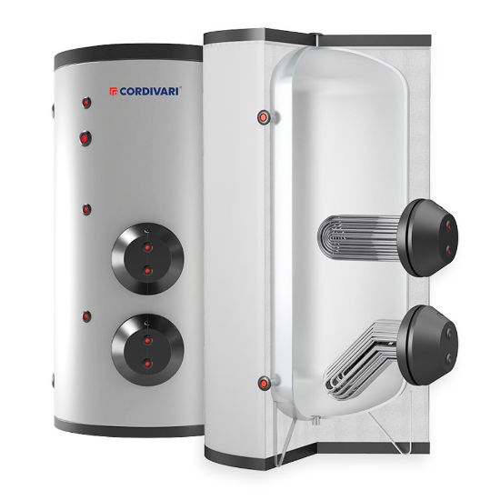 Immagine di BOLLITORE 1000 LT 2 SCAMBIATORI ESTRAIBILI INOX 316 CORDIVARI