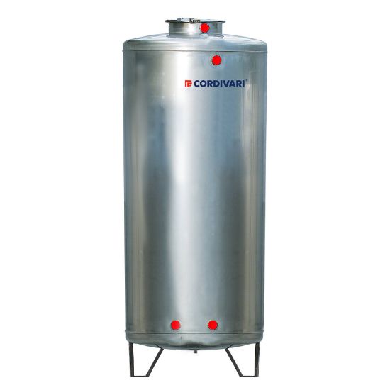Immagine di SERBATOIO VERTICALE ACCIAIO INOX AISI 304 500 LT CORDIVARI