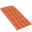 Immagine di LASTRA MODELLO SOLE COLORE TERRACOTTA IN PVC MISURA 84X176CM FIRST