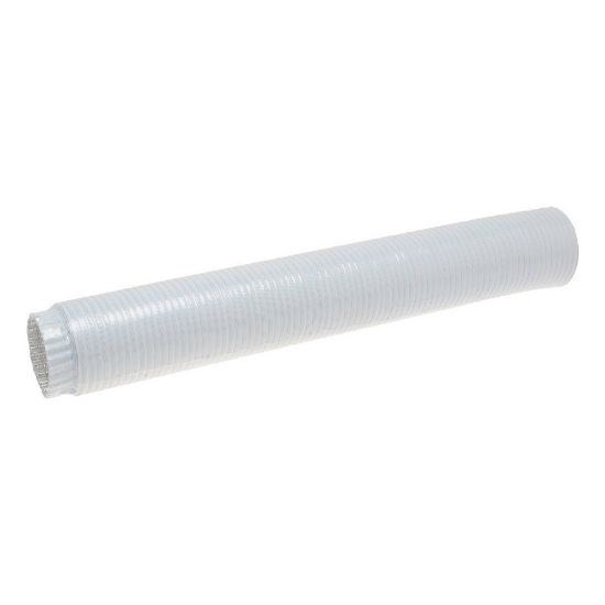 Immagine di TUBO FLESSIBILE Ø 80 MM ALLUMINIO BIANCO (ESTENSIBILE DA 85 CM A 300 CM )