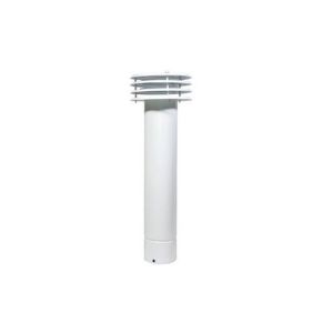 Immagine di TERMINALE ANTIVENTO SMALTATO Ø 140 MM BIANCO PROLUNGATO H80 CM