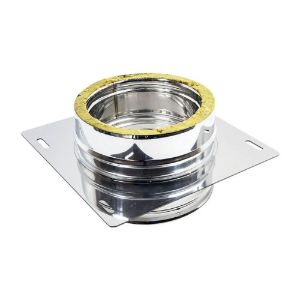 Immagine di PIASTRA INTERMEDIA DOPPIA PARETE Ø 350/450 MM ( INOX )