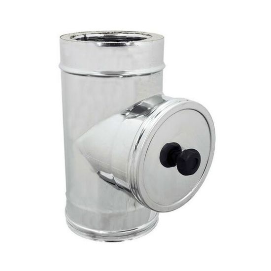Immagine di MODULO DOPPIA PARETE PER ISPEZIONE Ø 150/200 MM ( INOX )