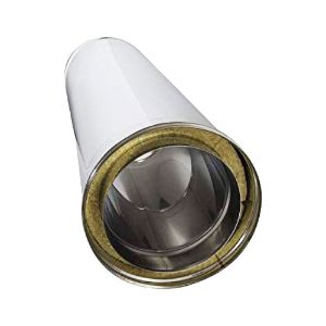 Immagine di TUBO DOPPIA PARETE Ø 150/200 MM LUNGHEZZA 0,5 MT ( INOX )