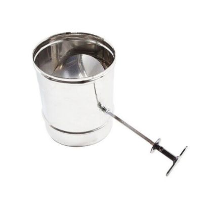 Immagine di MANICOTTO MONOPARETE CON VALVOLA Ø 200 MM . MF (INOX AISI 304 )
