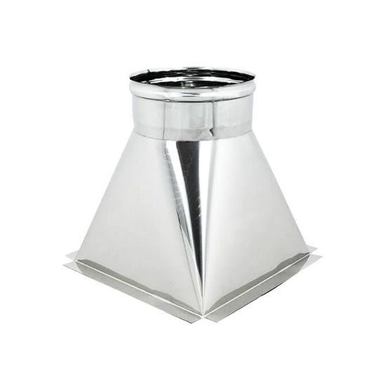 Immagine di RIDUZIONE QUADRA-TONDAMM.300x300-DIAMETROMM.250F. ( INOX AISI 304 )