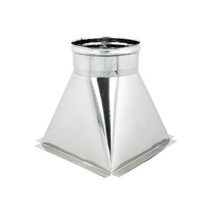 Immagine di RIDUZIONE QUADRA-TONDAMM.250x250-DIAMETROMM.250F. ( INOX AISI 304 )