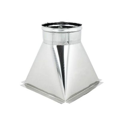 Immagine di RIDUZIONE QUADRA-TONDAMM.200x200-DIAMETROMM.200F. ( INOX AISI 304 )